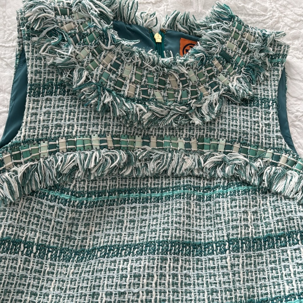 Tory Burch Curtis Tweed Dress Size 2 - Picture 9 of 16